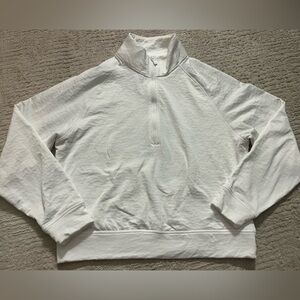 Peter Millar Cropped Textured Half Zip Pullover